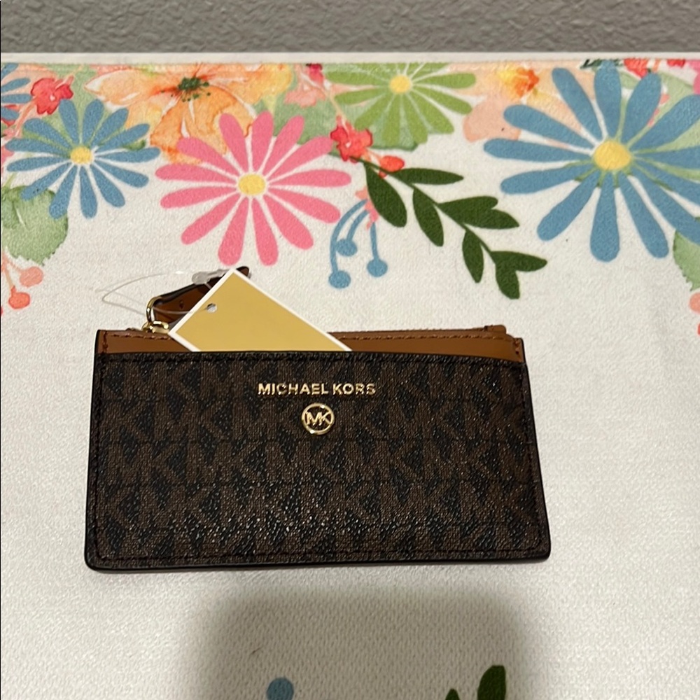 Michael Kors Brown Card Holder
